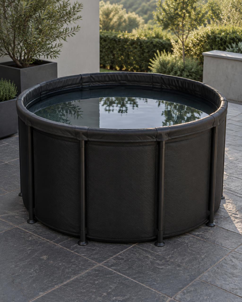 Illustrative concept of Portable Folding Cold Plunge Tub; product specification unconfirmed