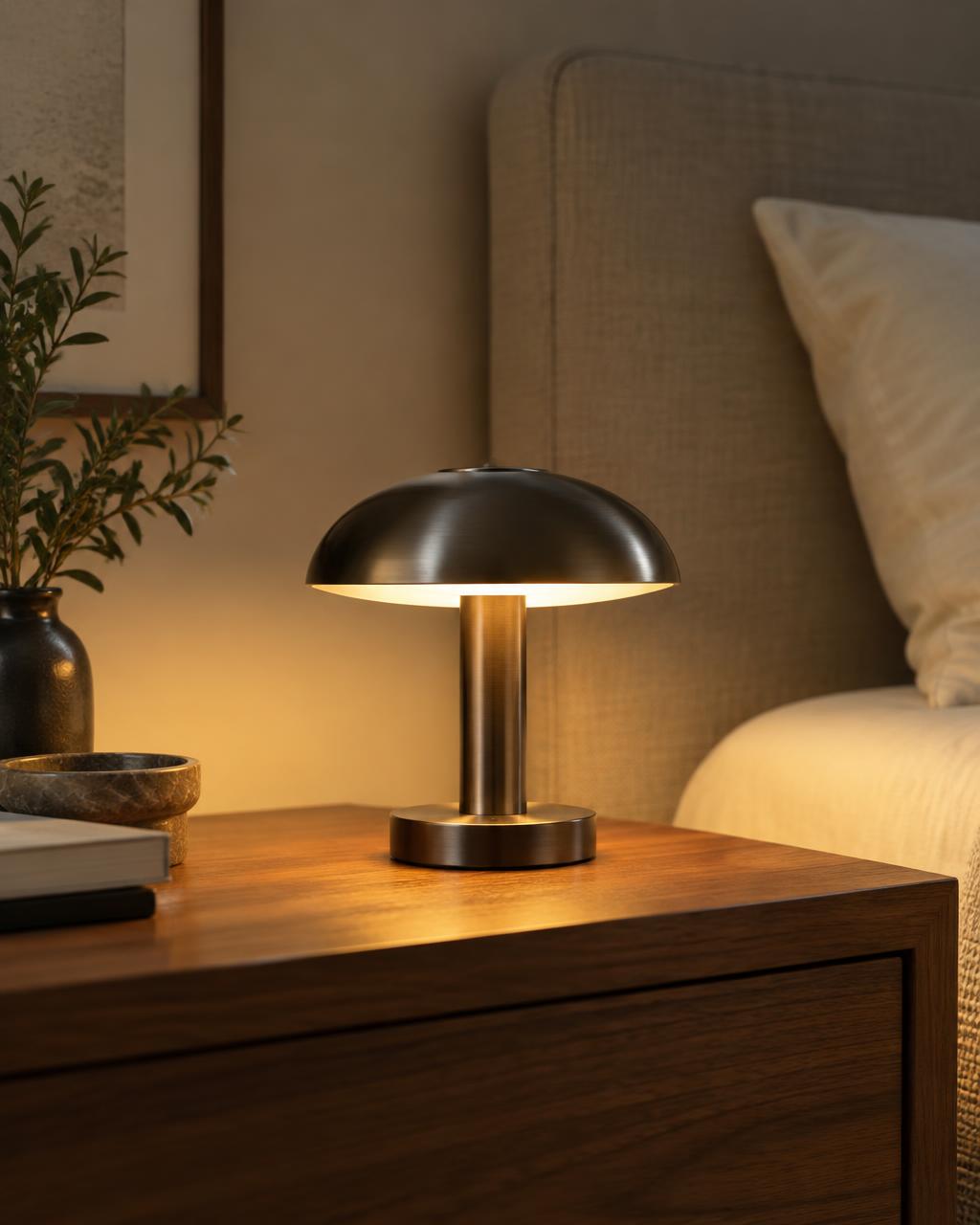 Illustrative concept of Rechargeable Amber Bedside Light; product specification unconfirmed