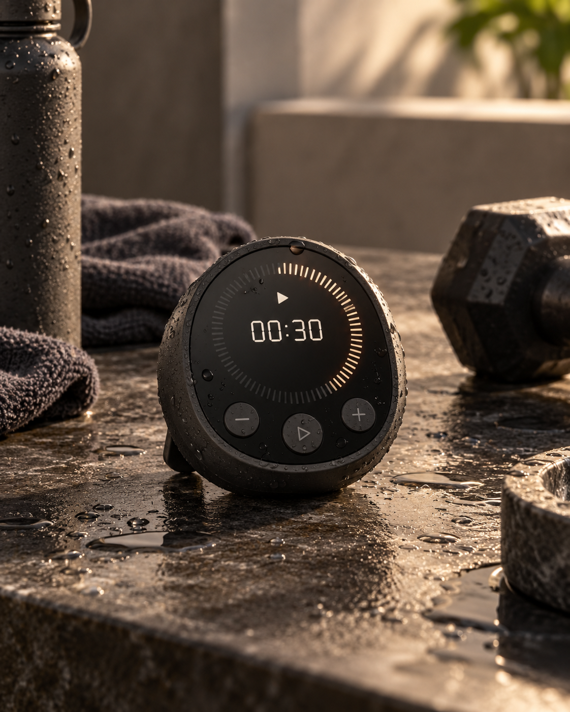 Illustrative concept of Waterproof Interval Timer; product specification unconfirmed