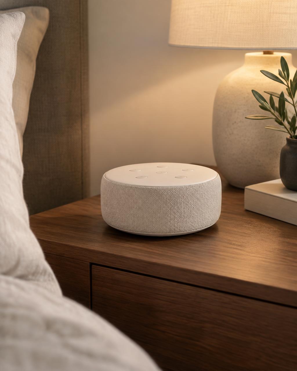 Illustrative concept of White Noise Sleep Sound Machine; product specification unconfirmed
